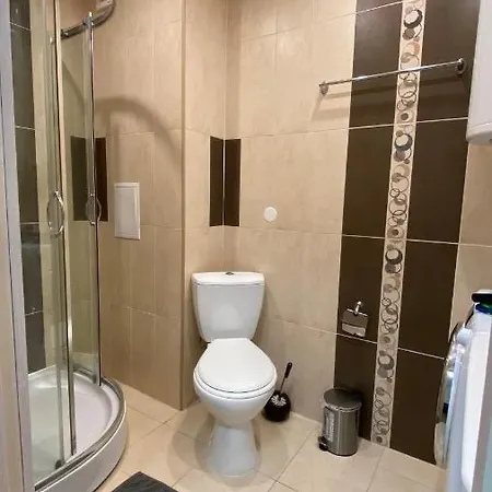 Beachfront 1-bedroom Stylish & Compact Apartman Burgasz